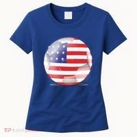 Soccer Ball Country Flag USA Women's T-Shirt thumb 0