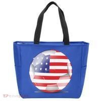 Soccer Ball Country Flag USA Tote Bag thumb 0