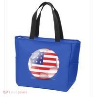 Soccer Ball Country Flag USA Tote Bag thumb 3