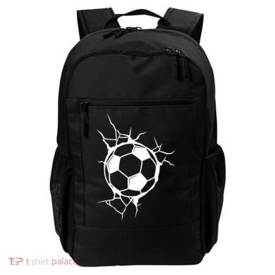 Soccer Ball Crashing Into Wall Backpack