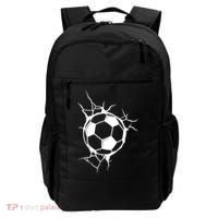 Soccer Ball Crashing Into Wall Backpack thumb 0