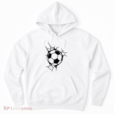 Soccer Ball Crashing Into Wall Hoodie