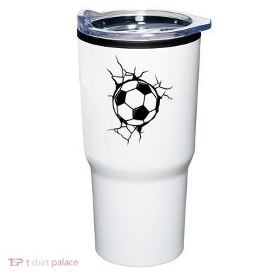 Soccer Ball Crashing Into Wall Tumbler