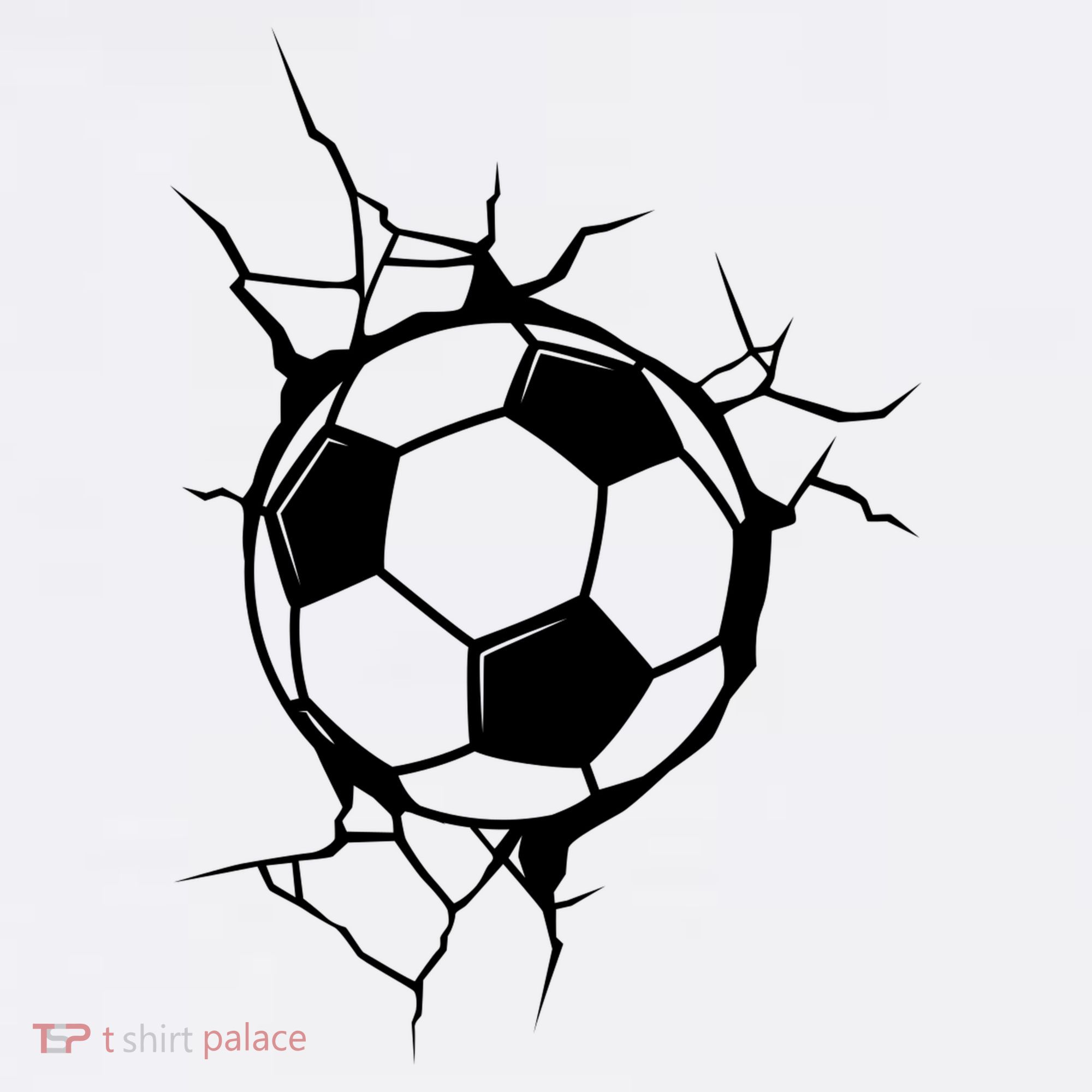 Soccer Ball Crashing Into Wall Mousepad