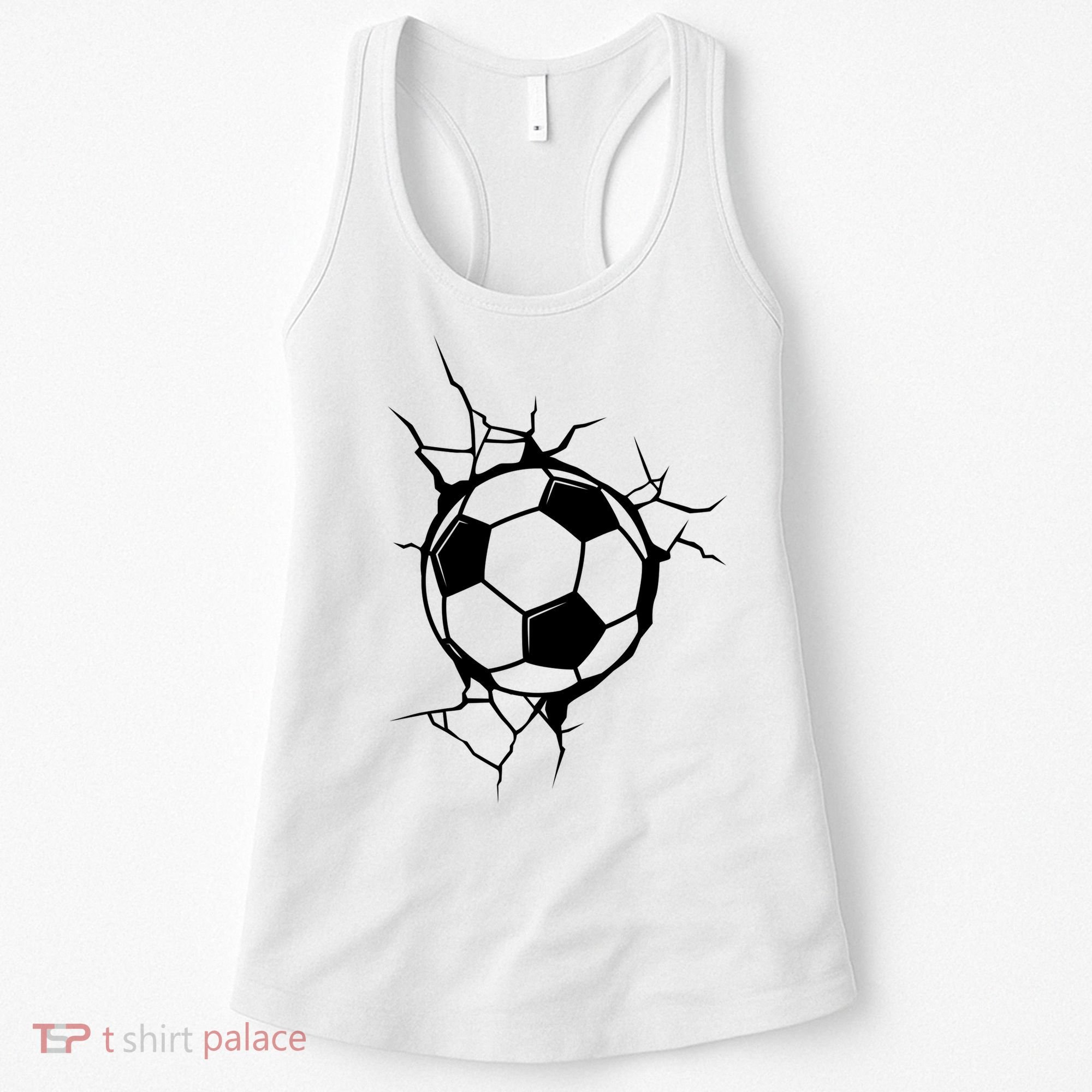 Soccer Ball Crashing Into Wall Women's Tank Top