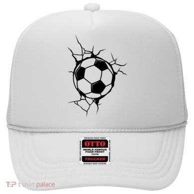 Soccer Ball Crashing Into Wall Hat