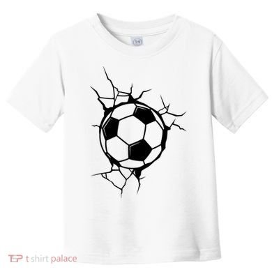 Soccer Ball Crashing Into Wall Toddler T-Shirt