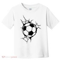 Soccer Ball Crashing Into Wall Toddler T-Shirt thumb 0