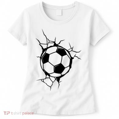 Soccer Ball Crashing Into Wall Women's T-Shirt