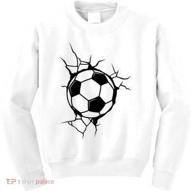 Soccer Ball Crashing Into Wall Kids Sweatshirt
