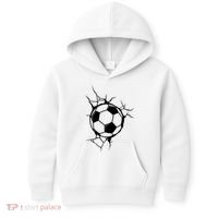 Soccer Ball Crashing Into Wall Kids Hoodie thumb 0