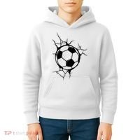 Soccer Ball Crashing Into Wall Kids Hoodie thumb 4