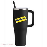 Soccer Believe Faith Coach 40oz Vacuum Insulated Stainless Steel Travel Tumbler thumb 0