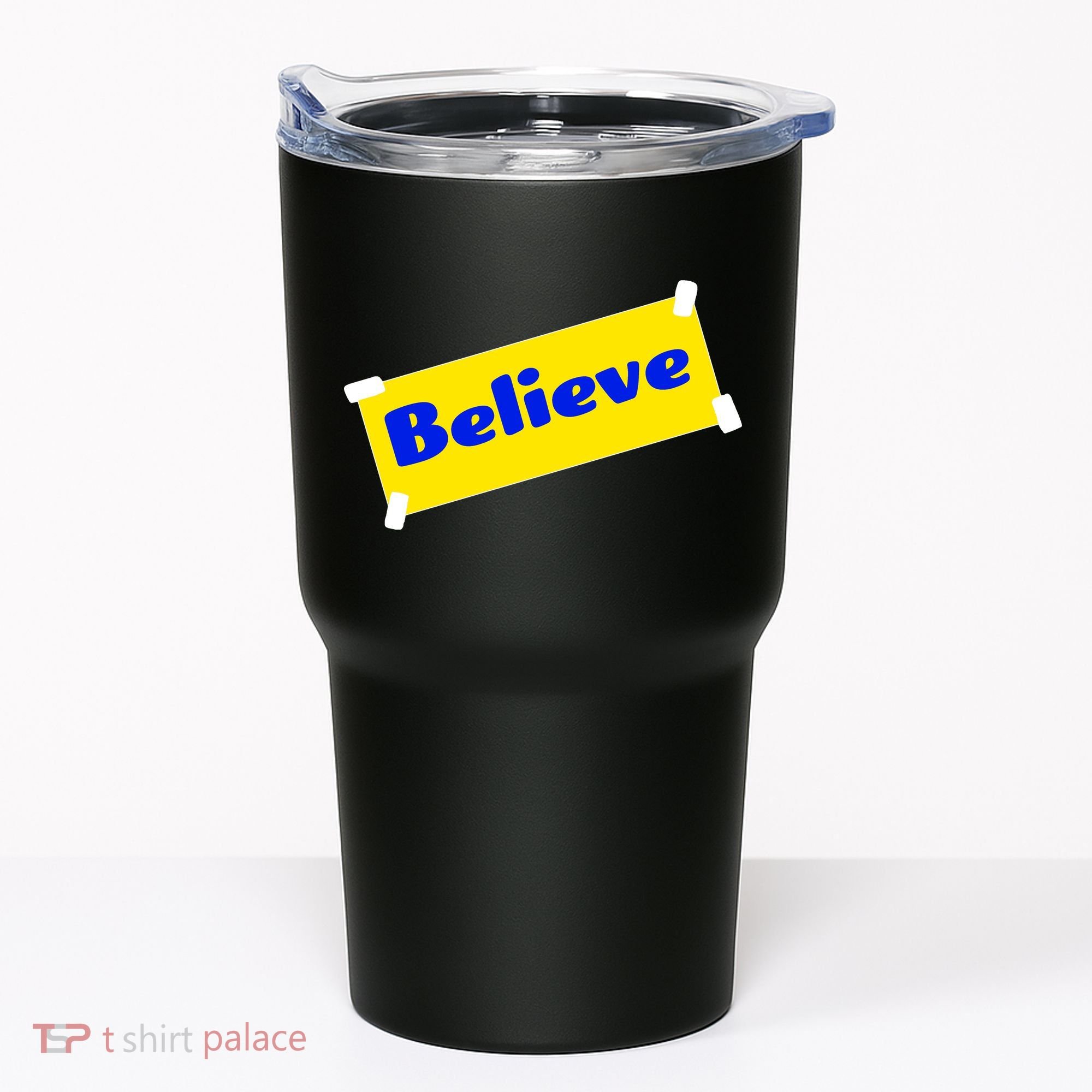 Soccer Believe Faith Coach Tumbler