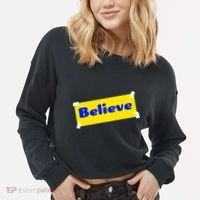 Soccer Believe Faith Coach Cropped Pullover Crew thumb 2