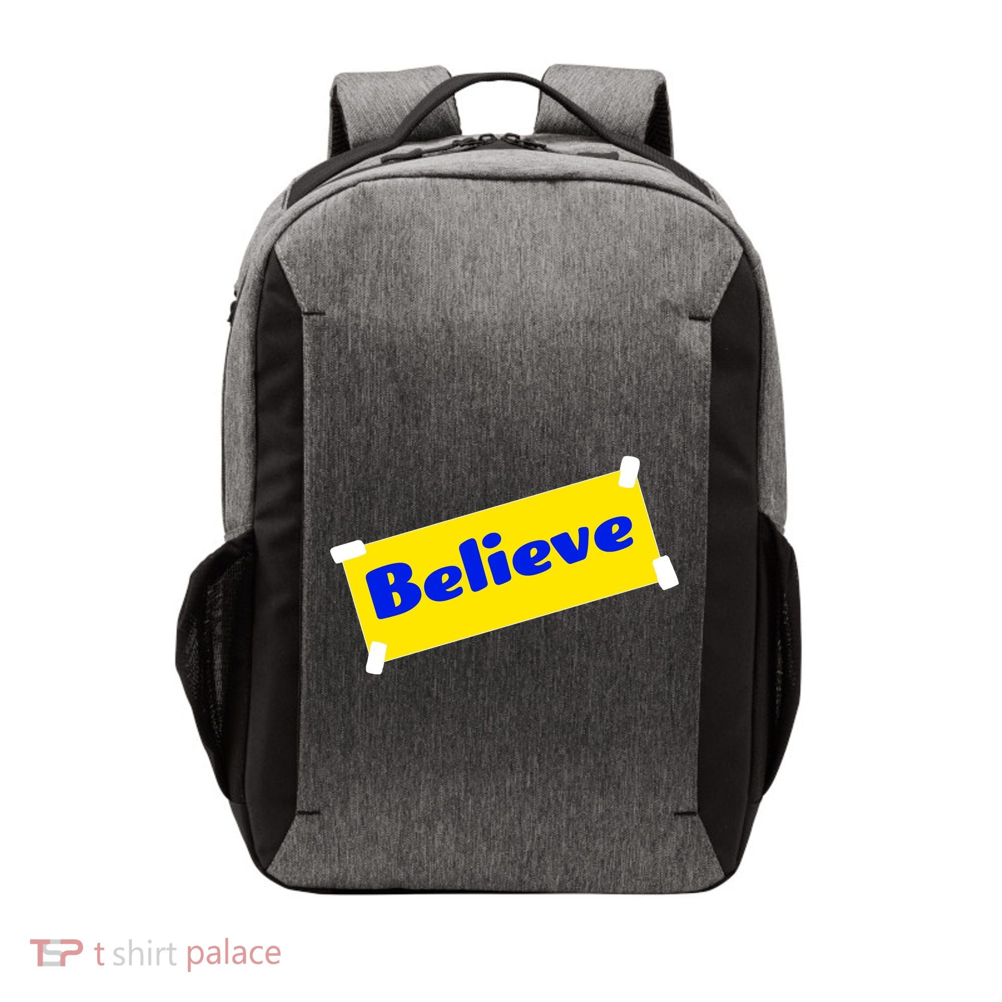 Soccer Believe Faith Coach Vector Backpack