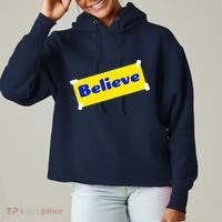 Soccer Believe Faith Coach Ladies Heavyweight Boxy Pullover Hoodie thumb 0
