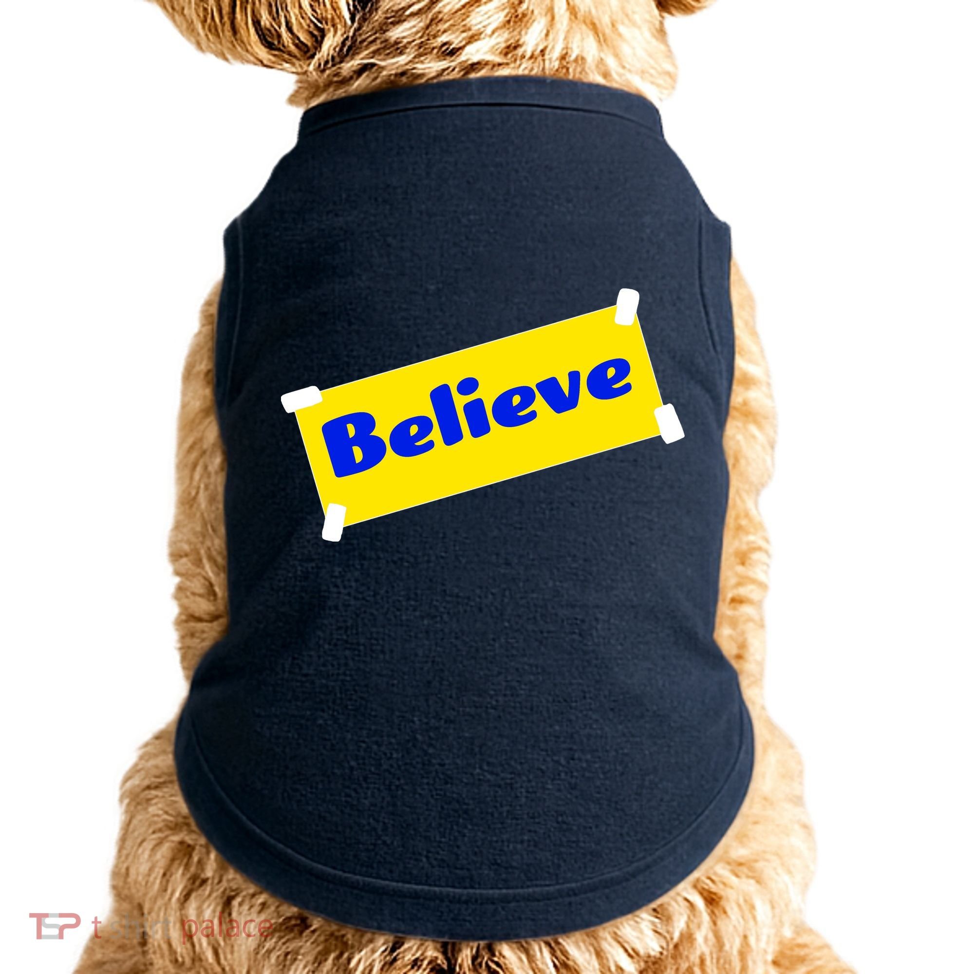 Soccer Believe Faith Coach Doggie Tank