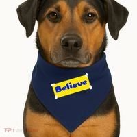 Soccer Believe Faith Coach USA-Made Doggie Bandana thumb 1