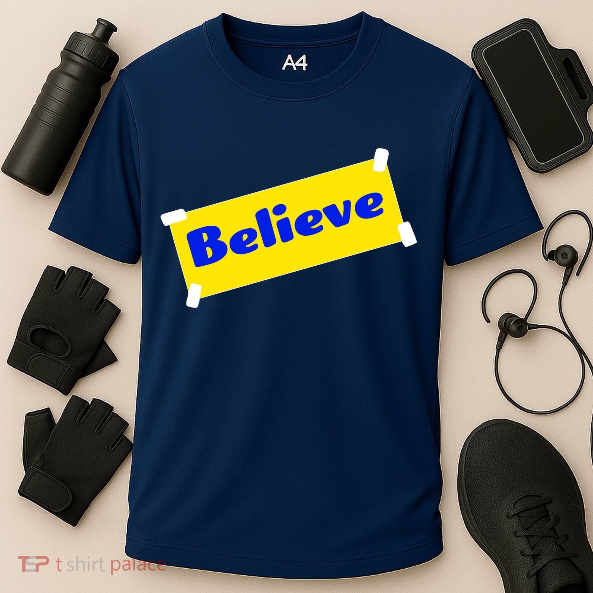 Soccer Believe Faith Coach Cooling Performance Crew T-Shirt
