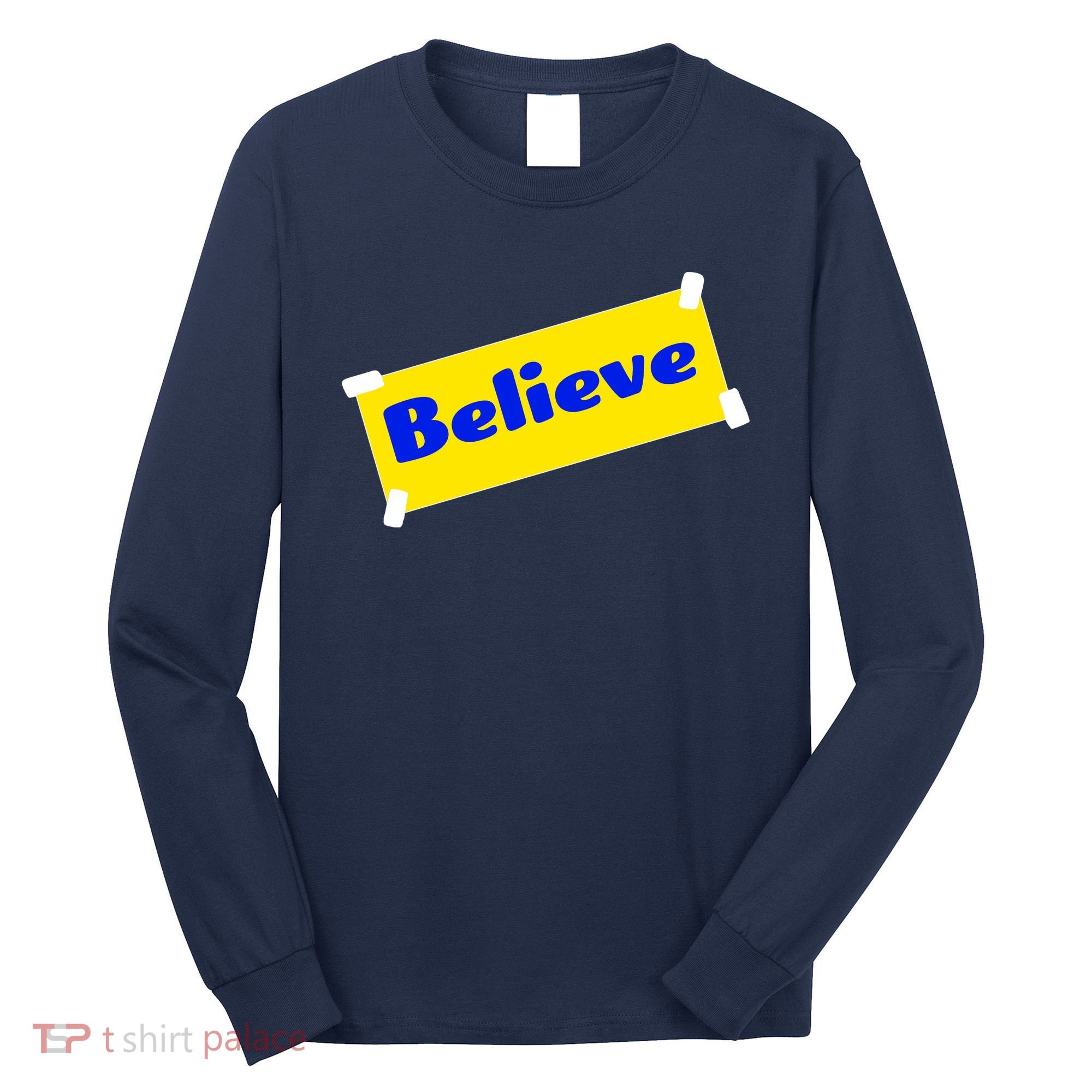 Soccer Believe Faith Coach Long Sleeve Shirt