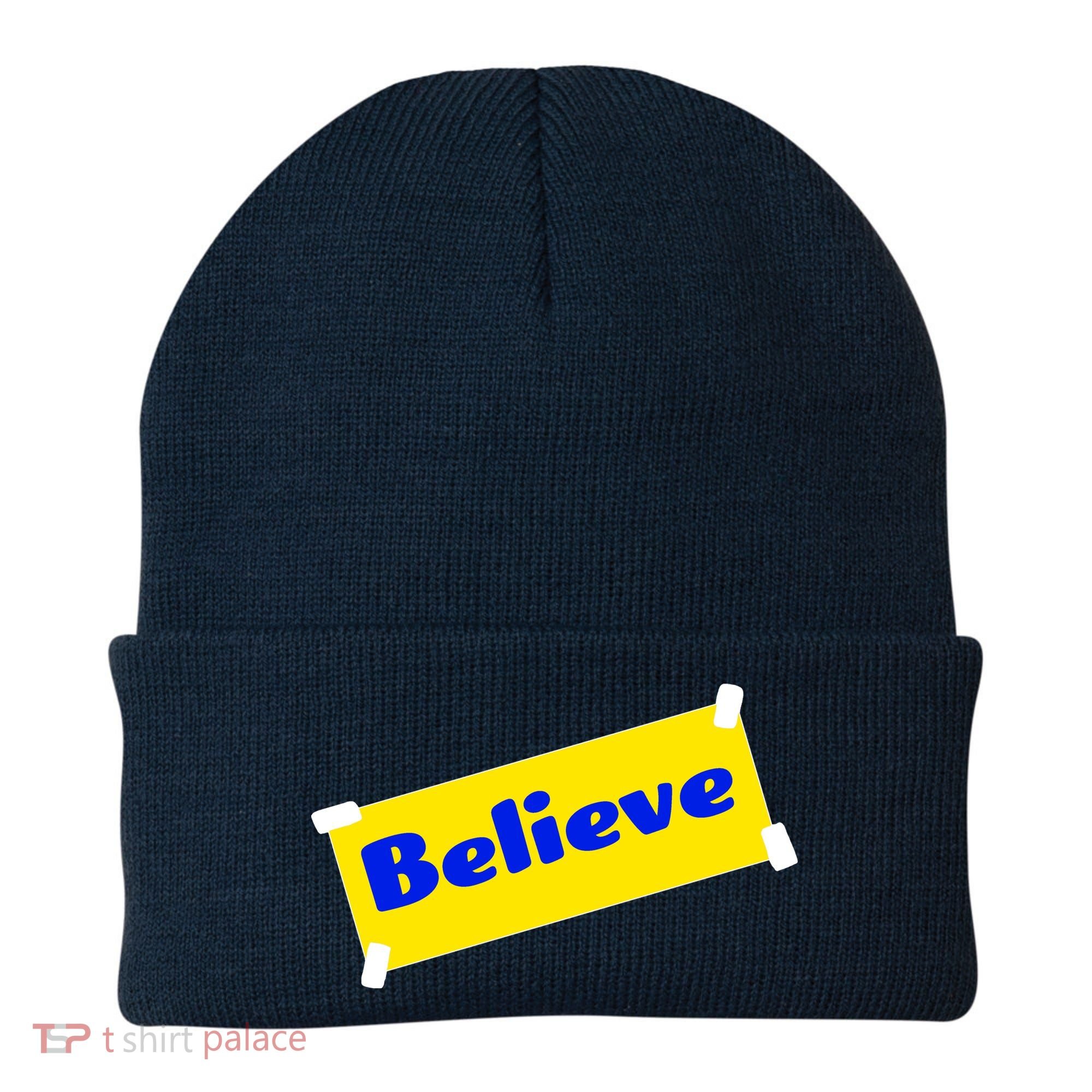 Soccer Believe Faith Coach Beanie