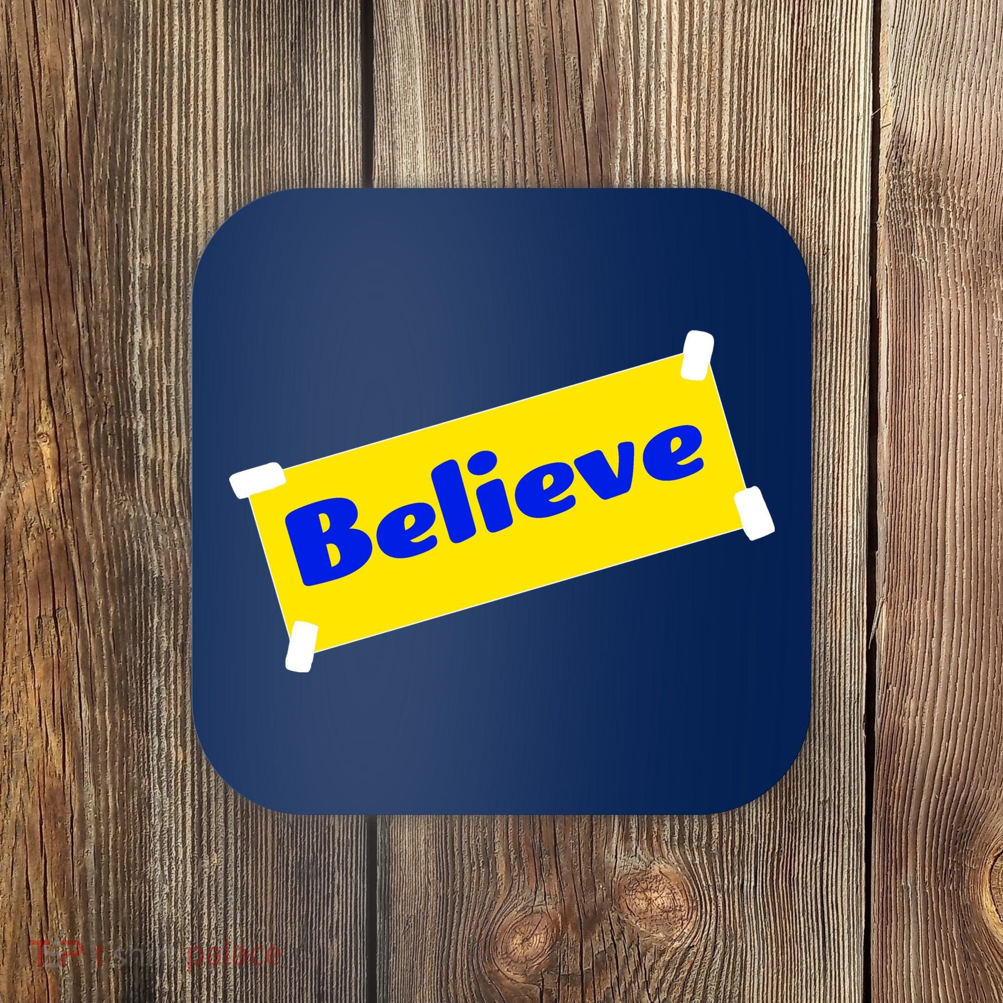 Soccer Believe Faith Coach Coaster