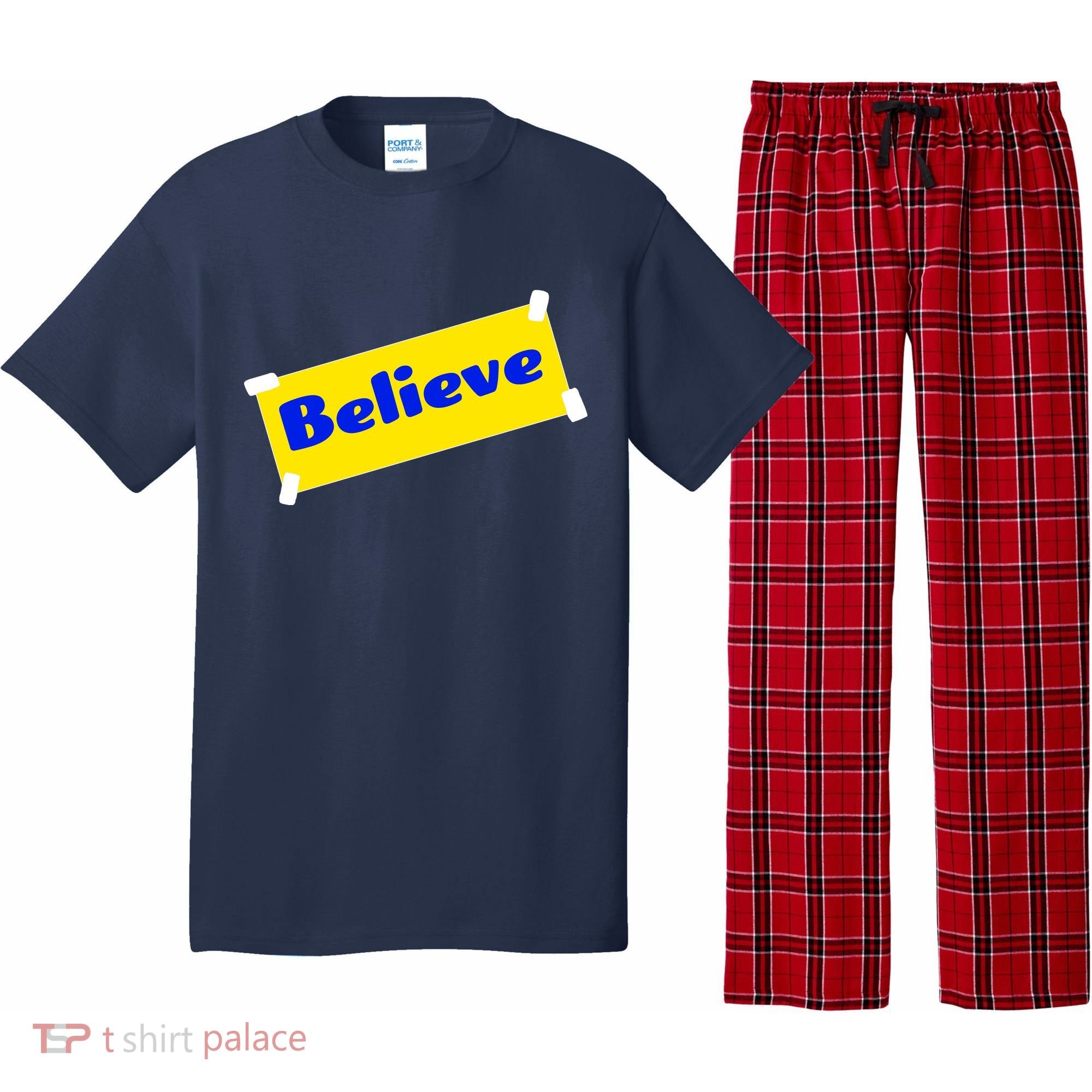 Soccer Believe Faith Coach Pajama Set