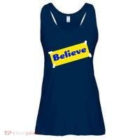 Soccer Believe Faith Coach Ladies Essential Flowy Tank thumb 0