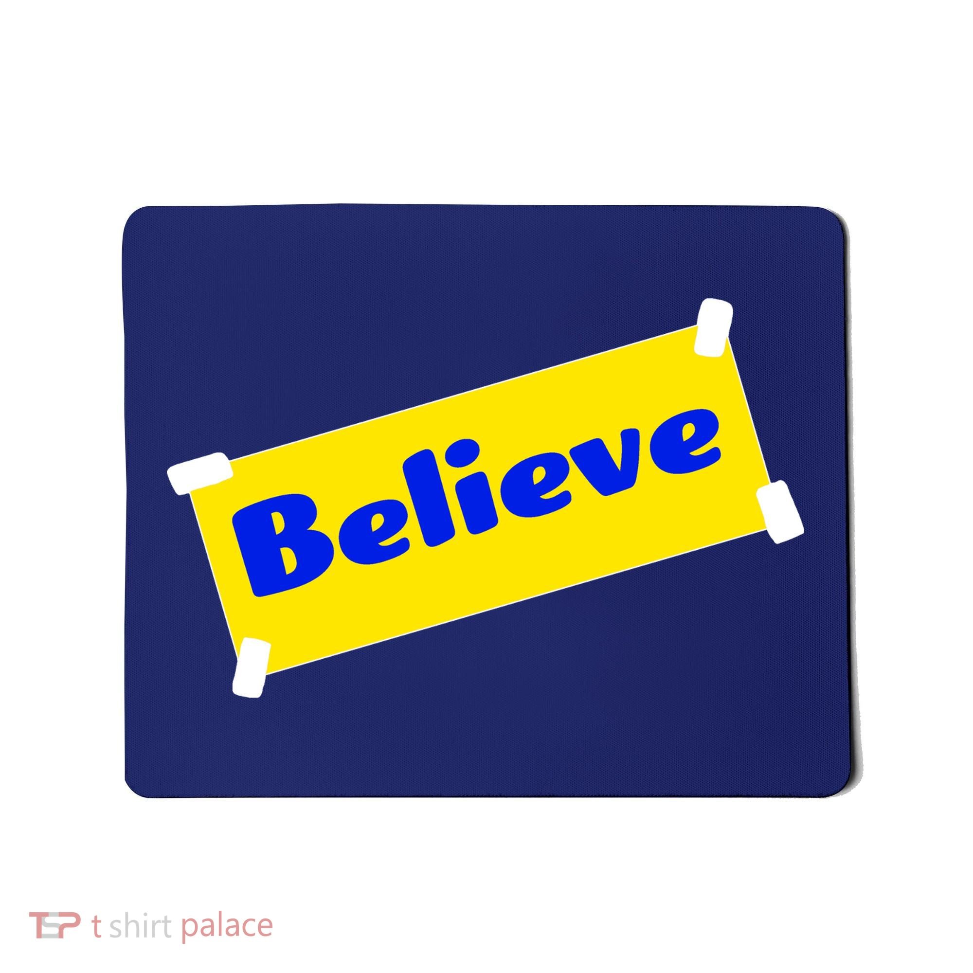 Soccer Believe Faith Coach Mousepad