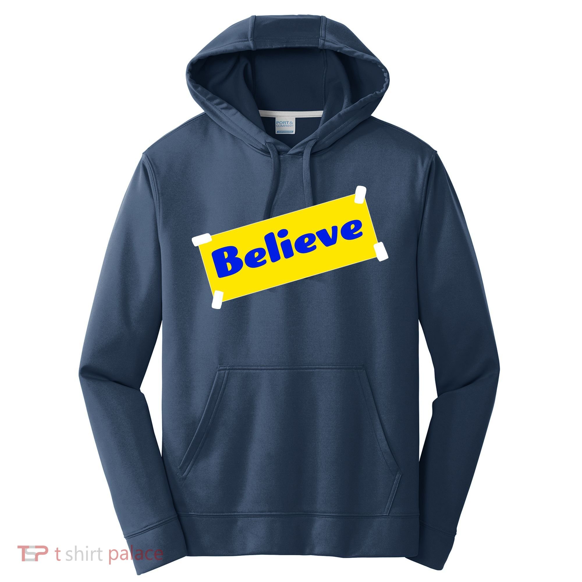Soccer Believe Faith Coach Performance Fleece Hoodie