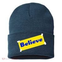 Soccer Believe Faith Coach Sustainable Knit Beanie thumb 0