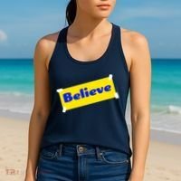 Soccer Believe Faith Coach Women's Tank Top thumb 2