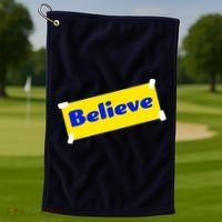 Soccer Believe Faith Coach Golf Towel thumb 1