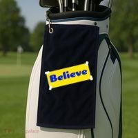 Soccer Believe Faith Coach Golf Towel thumb 2