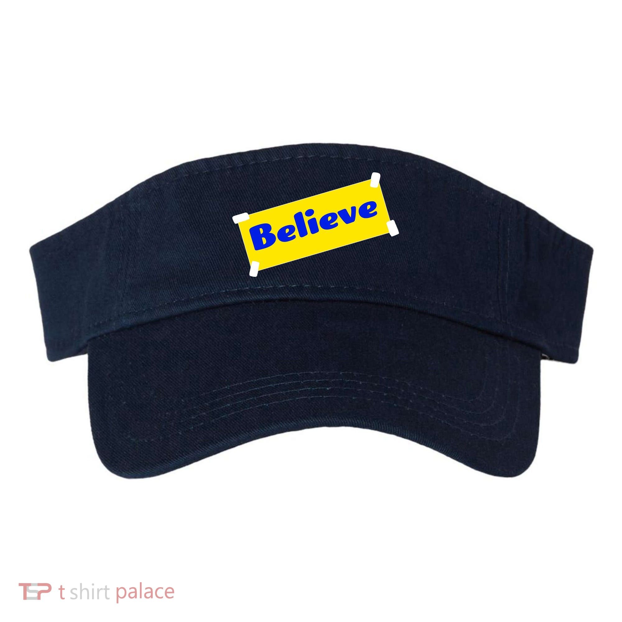 Soccer Believe Faith Coach Visor