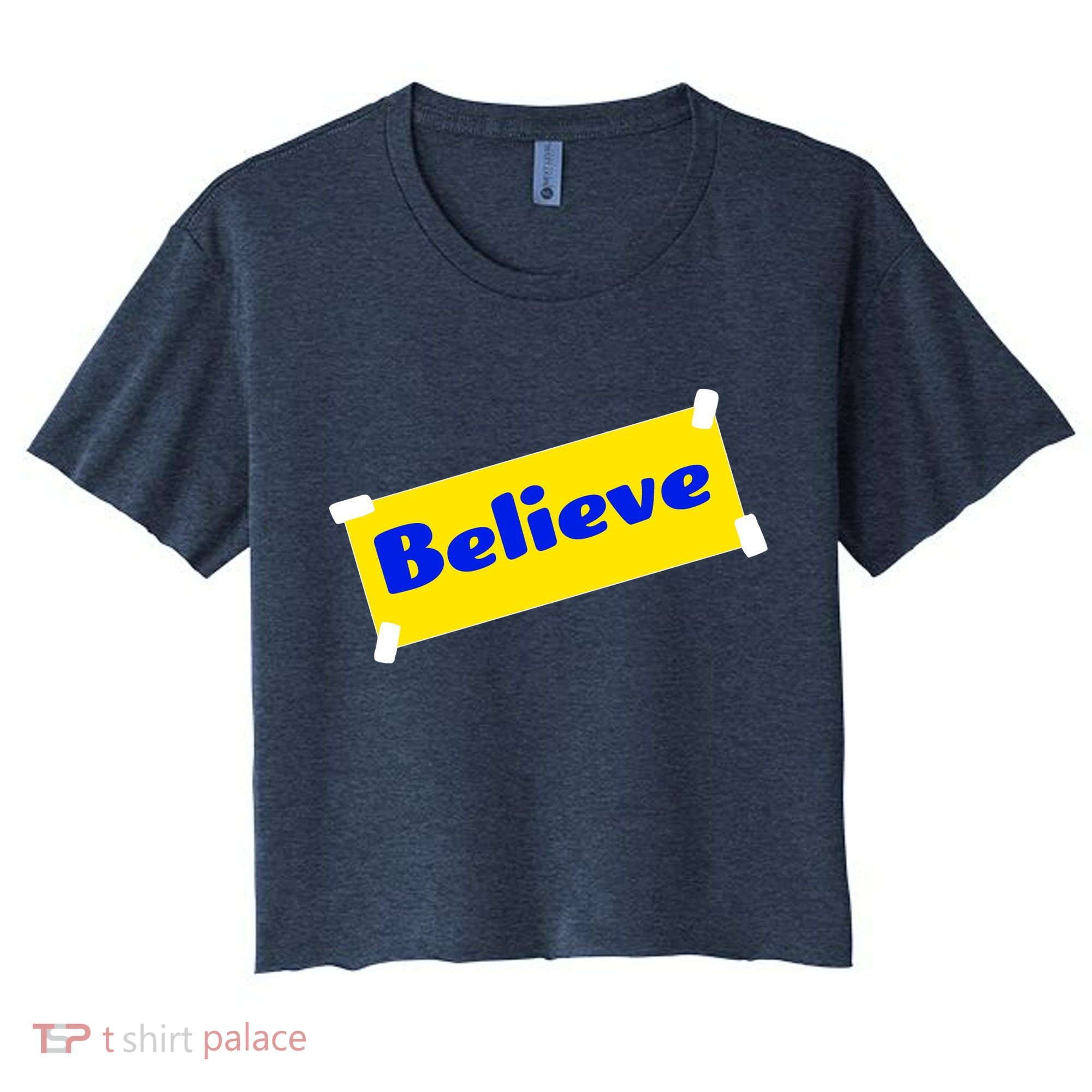 Soccer Believe Faith Coach Women's Crop Top Tee