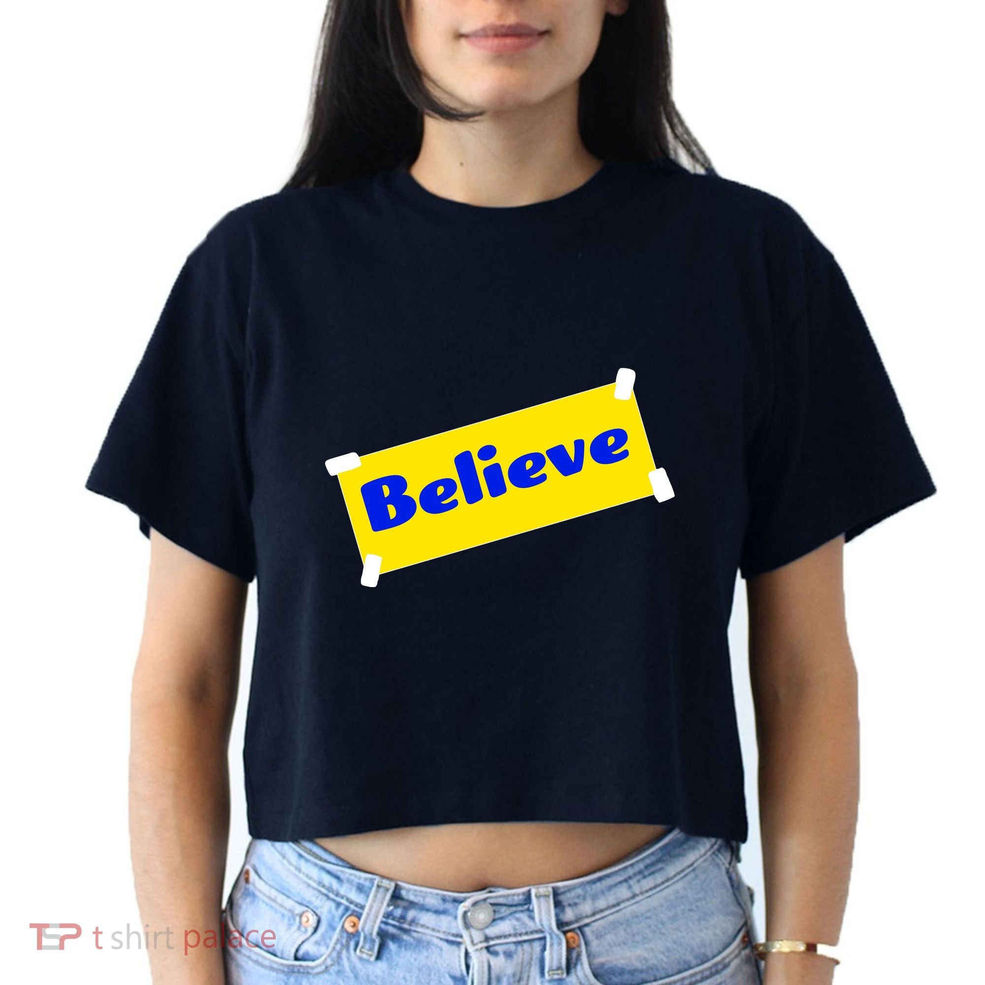 Soccer Believe Faith Coach Women's Crop Top Tee