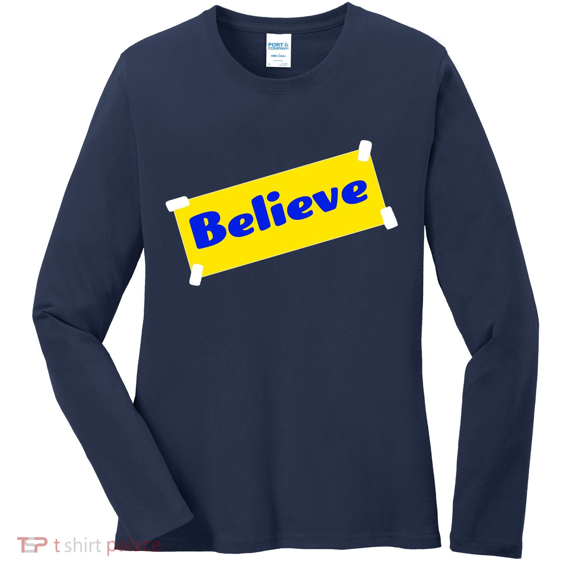 Soccer Believe Faith Coach Women's Long Sleeve Shirt