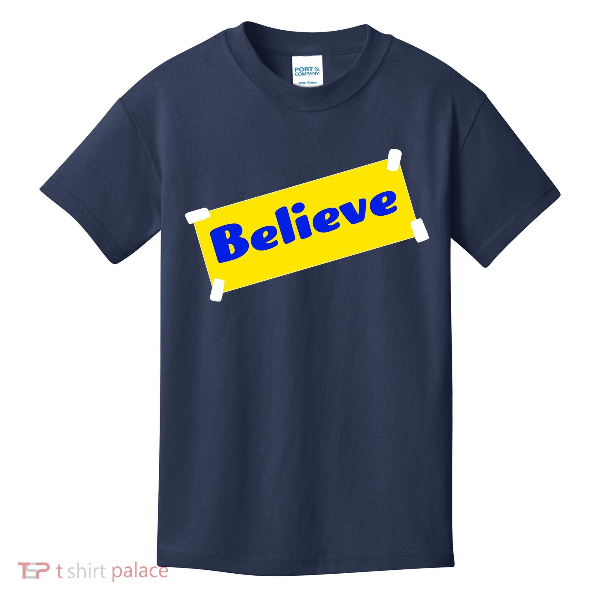 Soccer Believe Faith Coach Kids T-Shirt