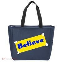 Soccer Believe Faith Coach Tote Bag thumb 0