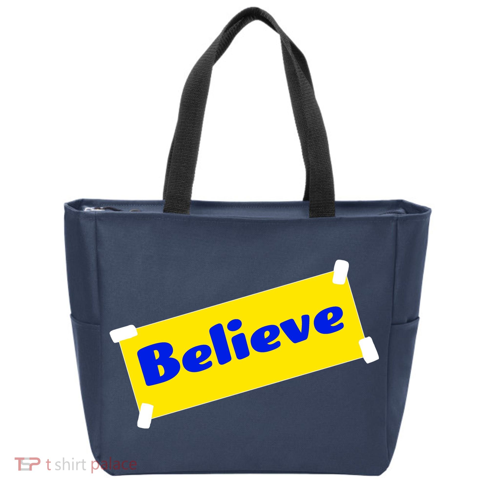 Soccer Believe Faith Coach Tote Bag