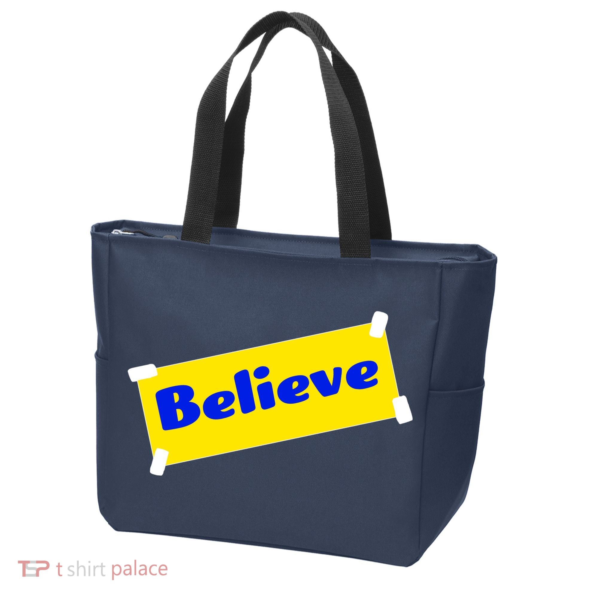 Soccer Believe Faith Coach Tote Bag