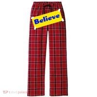 Soccer Believe Faith Coach Women's Flannel Plaid Pajama Pants thumb 0