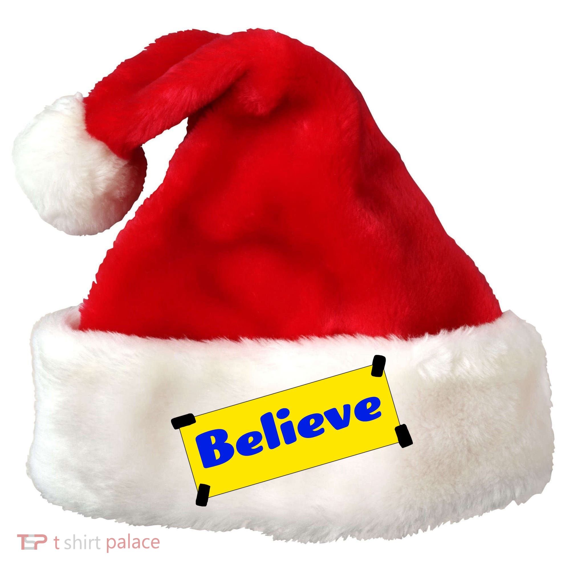 Soccer Believe Faith Coach Santa Hat