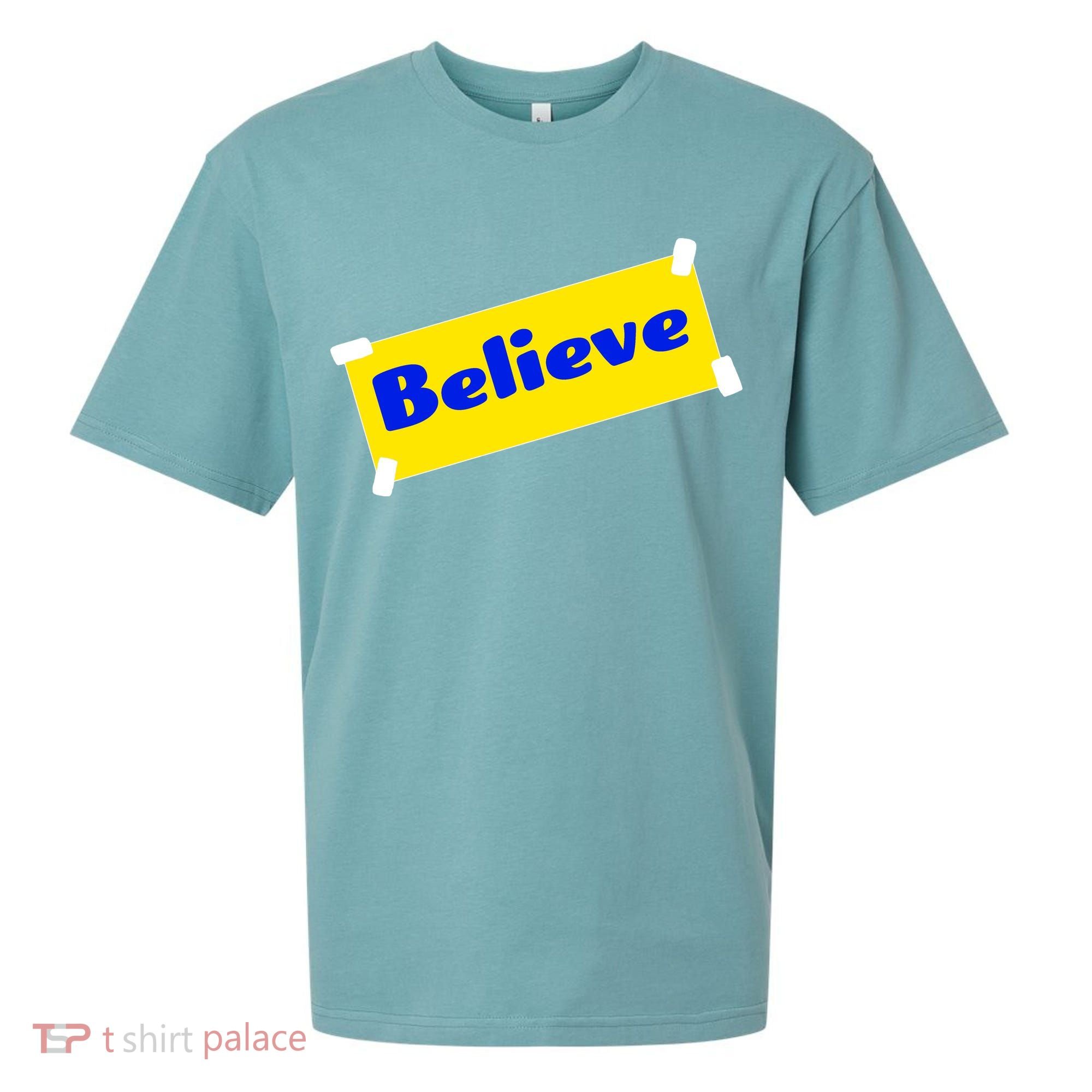 Soccer Believe Faith Coach Sueded Cloud Jersey T-Shirt