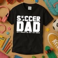 Soccer Dad Like A Regular Dad But Way Cooler Kids T-Shirt thumb 3