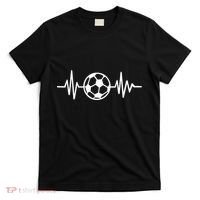 Soccer Futbol Heartbeat Pulse T-Shirt thumb 0