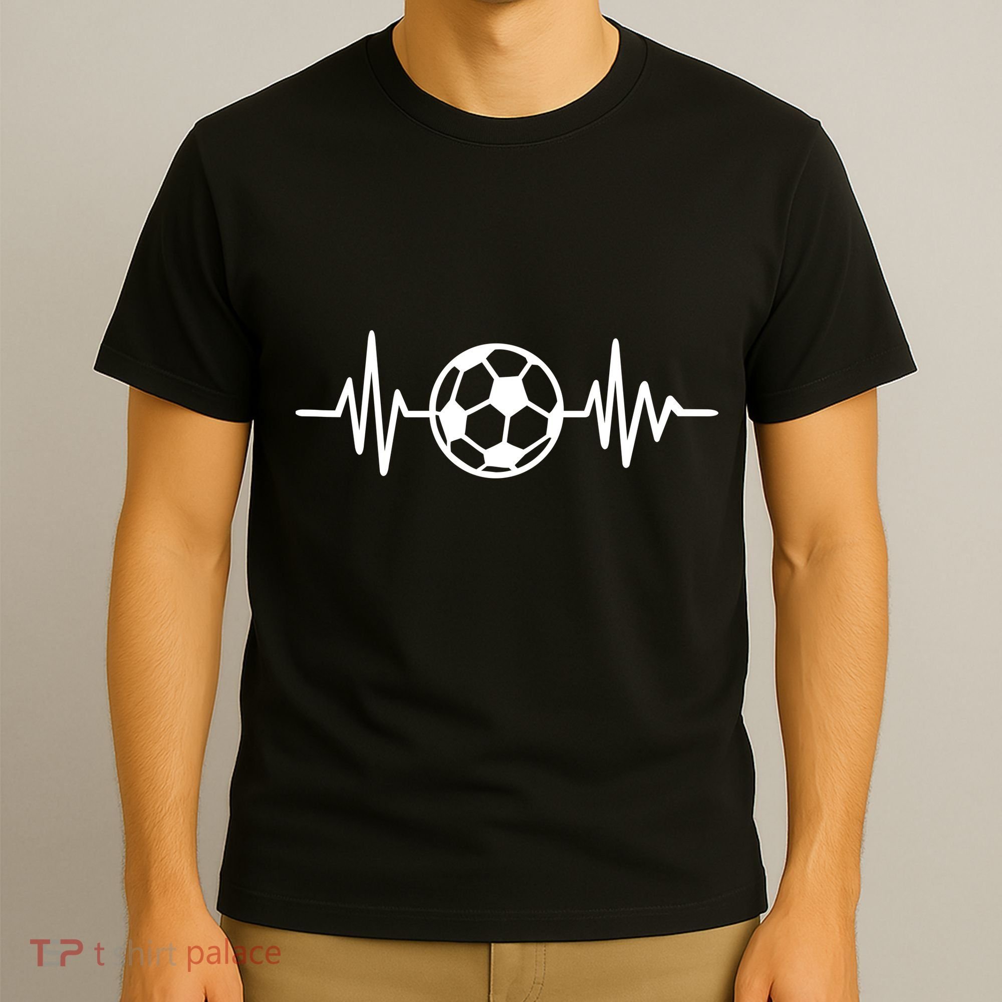 Soccer Futbol Heartbeat Pulse T-Shirt