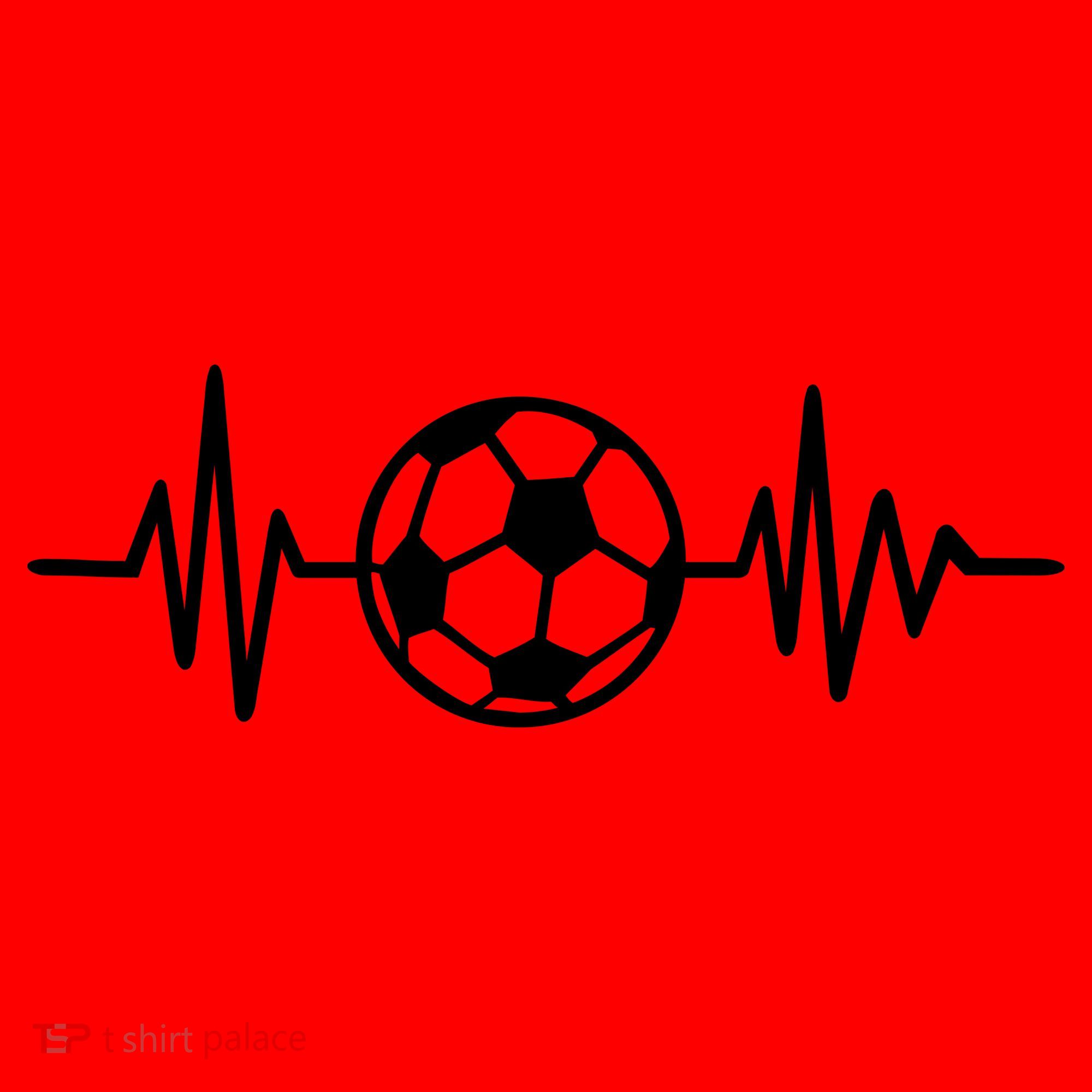 Soccer Futbol Heartbeat Pulse Santa Hat